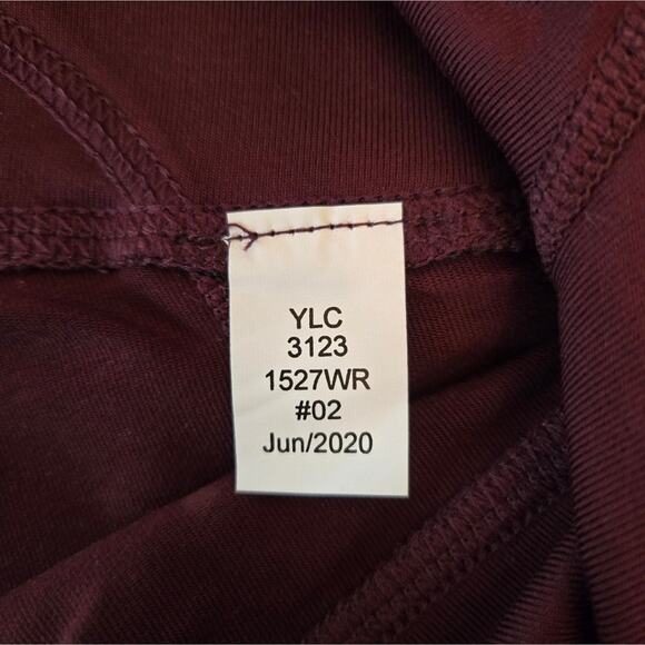 NWT Tommie Copper Women's Lower Back Support Leggings Burgundy Size L - Picture 8 of 12